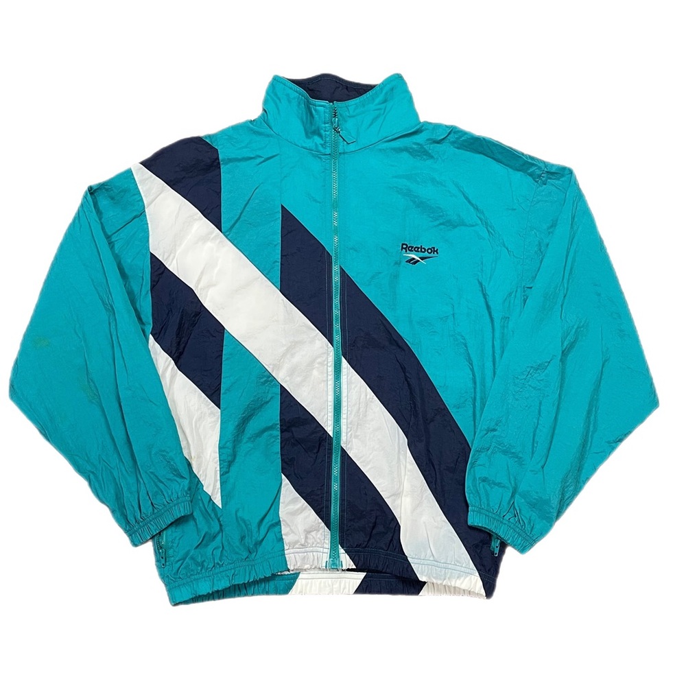 Vintage 90s Reebok Colorblock Windbreaker - Mens Small